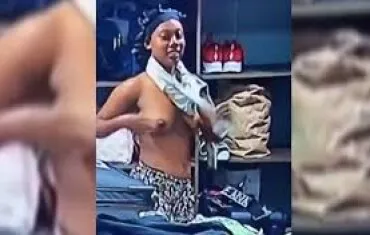 BBNaija Titans Blue Aiva Nude showing her boobs
