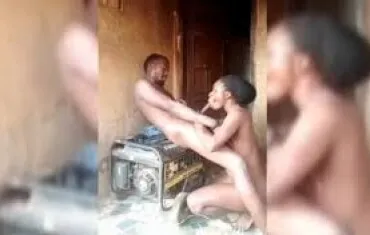 Hot Blowjob on generator from my good neighbor