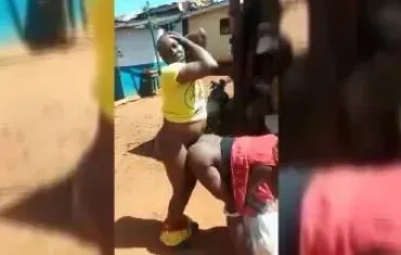 Insane African Man Banging In Public