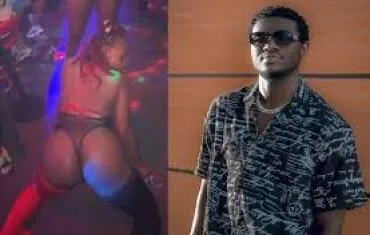 Nasty Blaq dancing with nacked girls in strip club